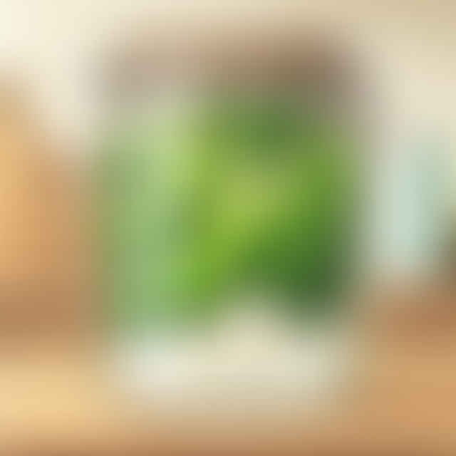 fermenting cucumbers in a jar on a kitchen counter