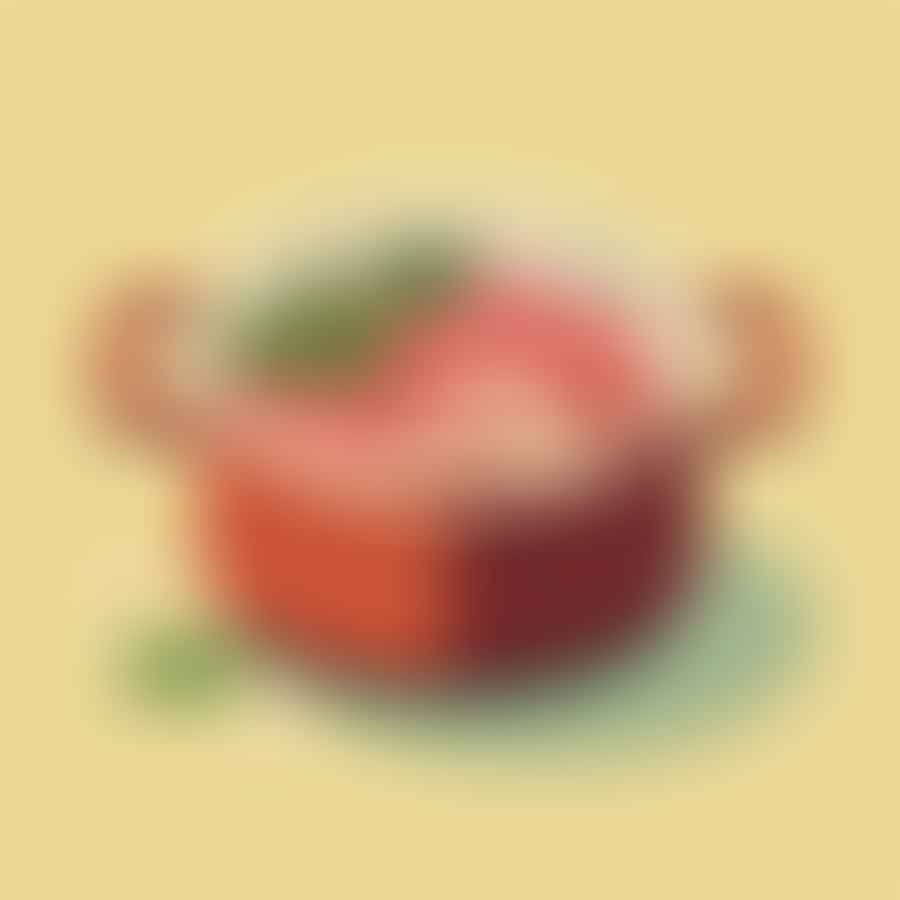 Pot of boiling water with spices and corned beef