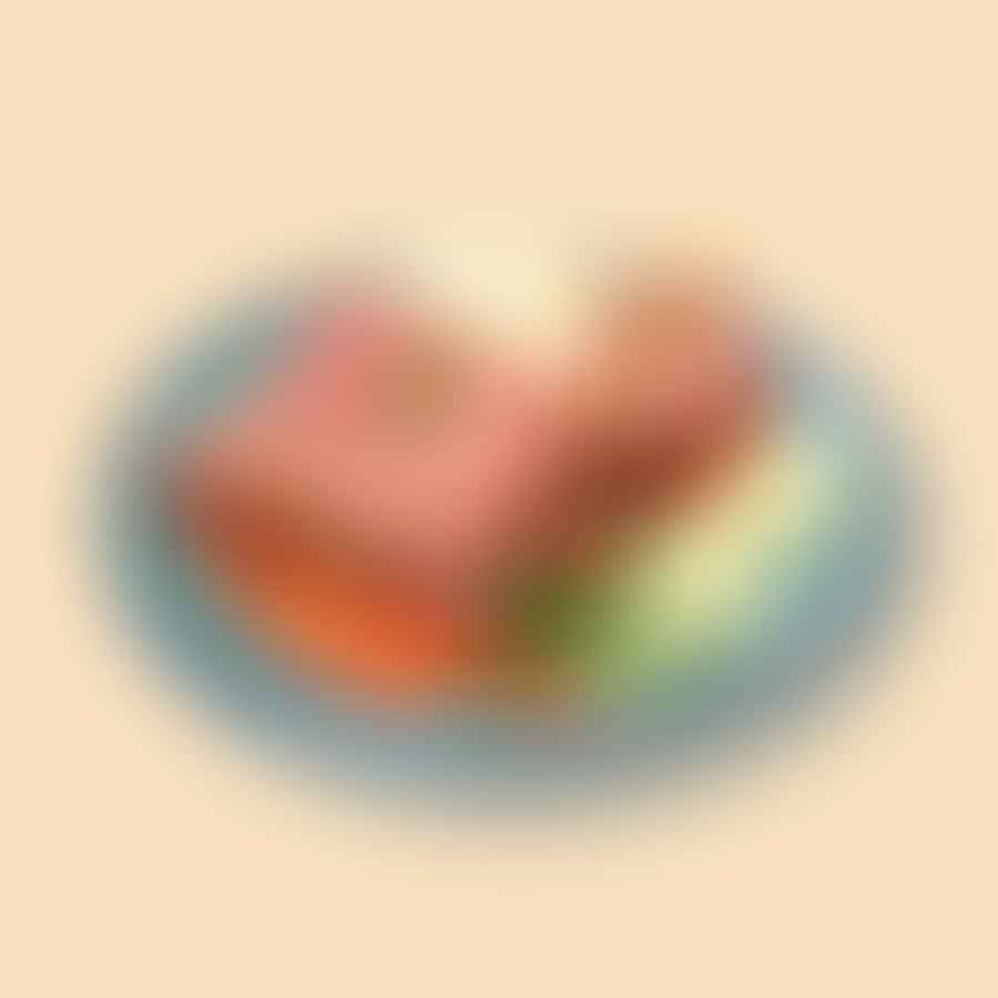 Sliced pickled corned beef served on a plate